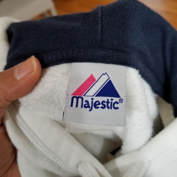 COPY - Majestic YANKEES Sweater Hoodie Color White With Navy Blue SIZE M... - Picture 17 of 17